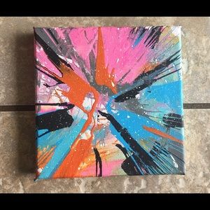 Abstract Canvas Spin Art